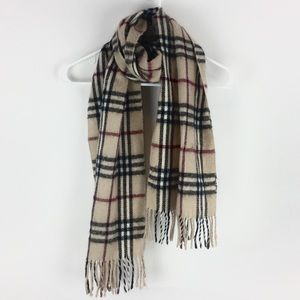Classic Checkered Beige Scarf